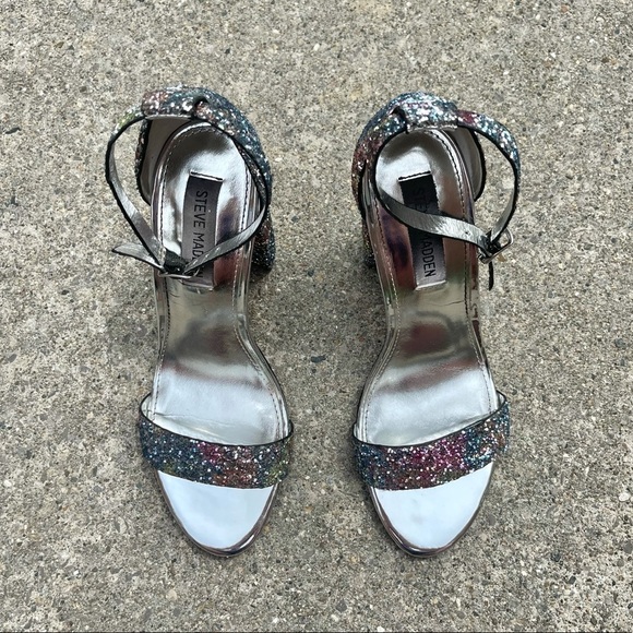 ๐ Steve Madden rainbow glitter heels - Picture 5 of 10